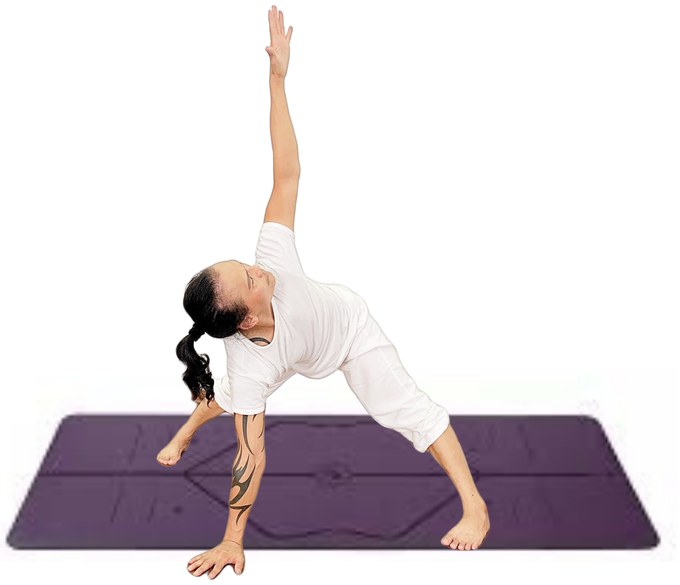 Tư thế Gập Người Xoạc Rộng Chân Xoay Người — Yin Yoga